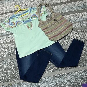 Embroidered Boho Cotton T-Shirt